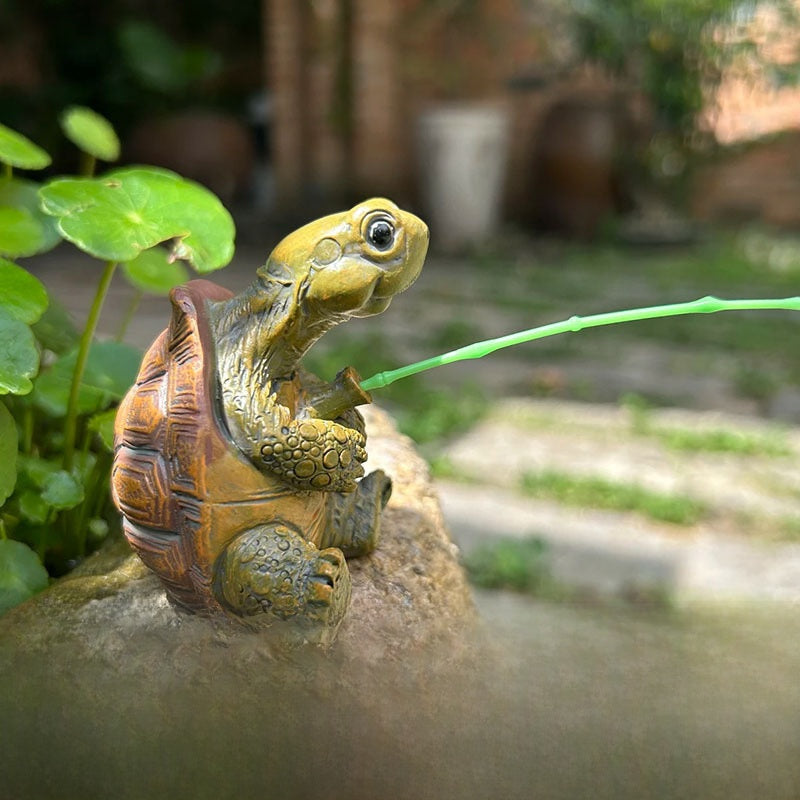 Fishing Turtle Ornament