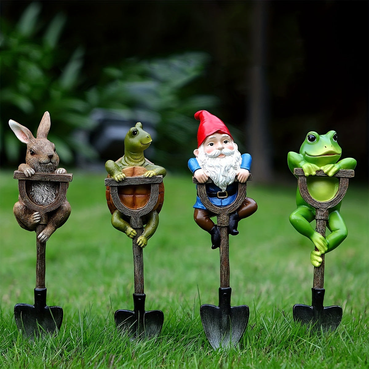 Garden Critter Shovel Ornaments