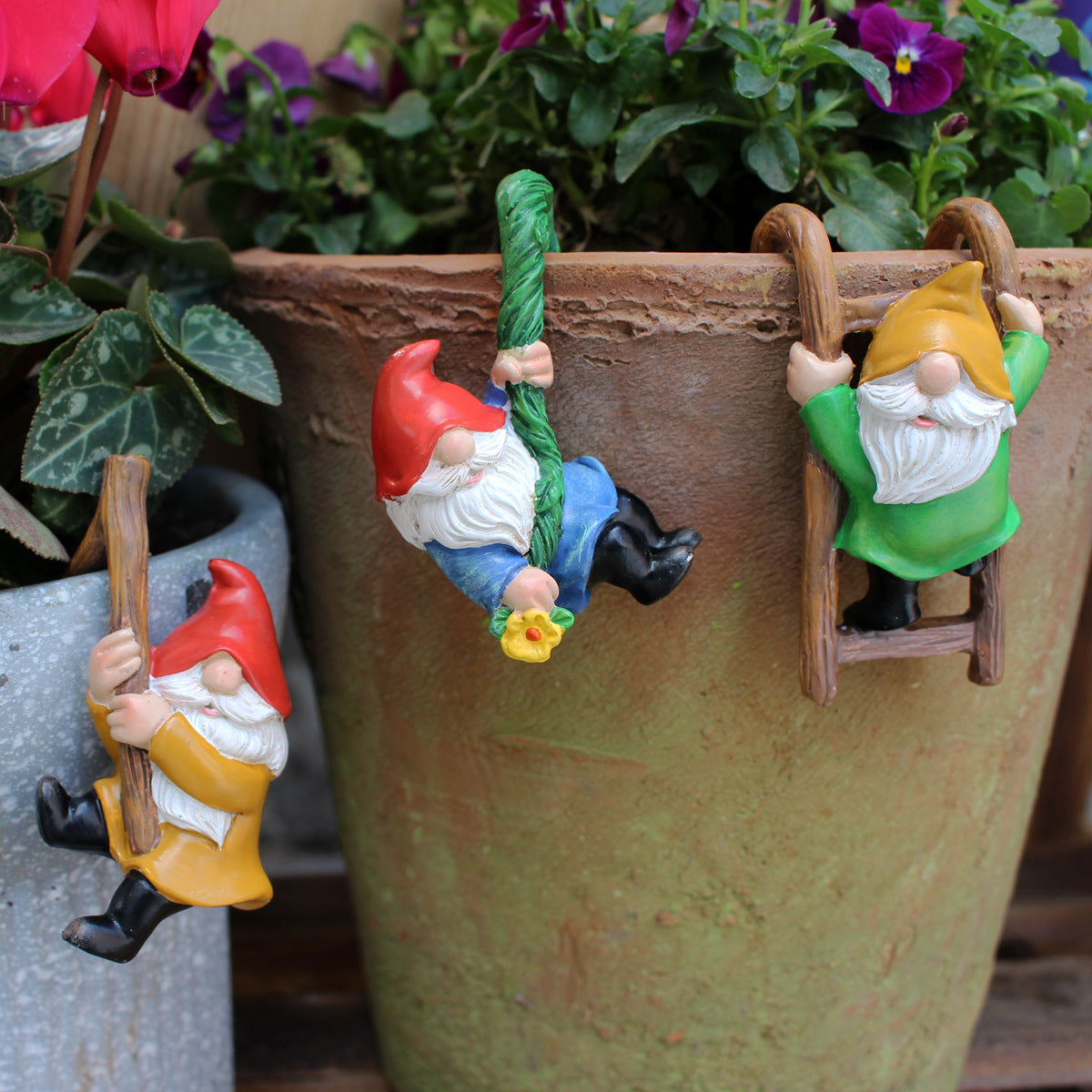 Hanging Resin Garden Gnome Ornament