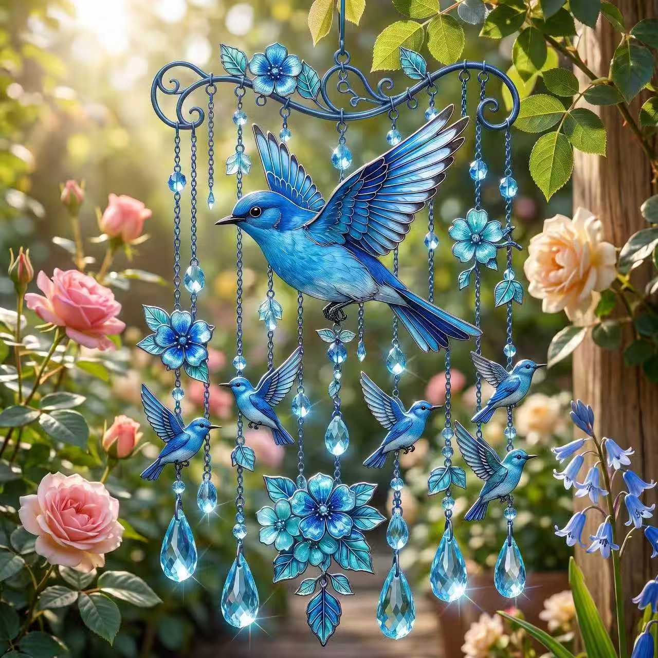Graceful Hummingbird Wind Chime
