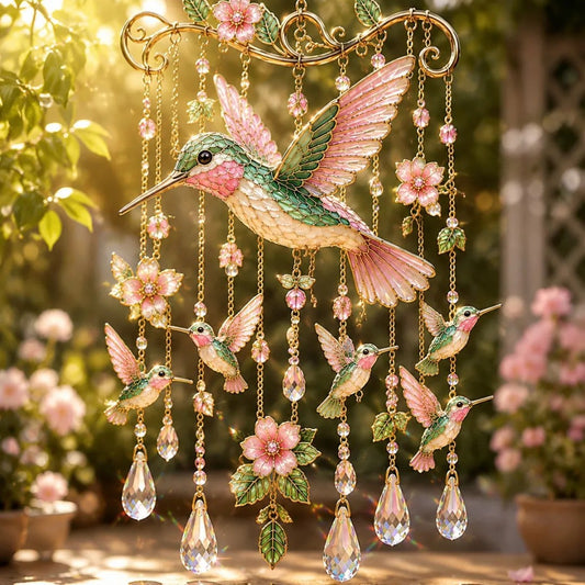 Graceful Hummingbird Wind Chime