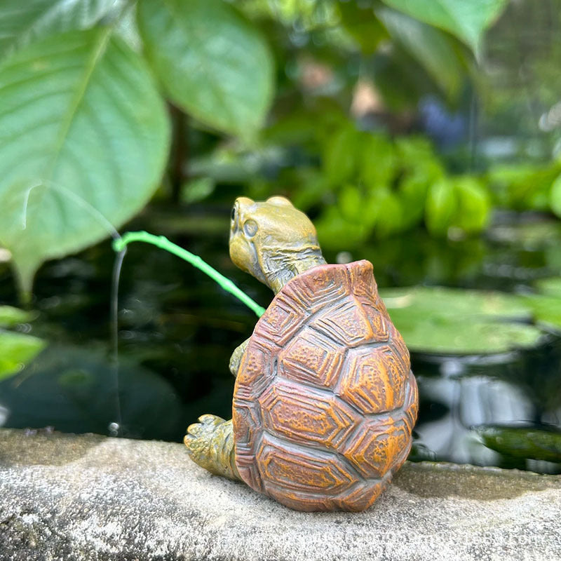 Fishing Turtle Ornament